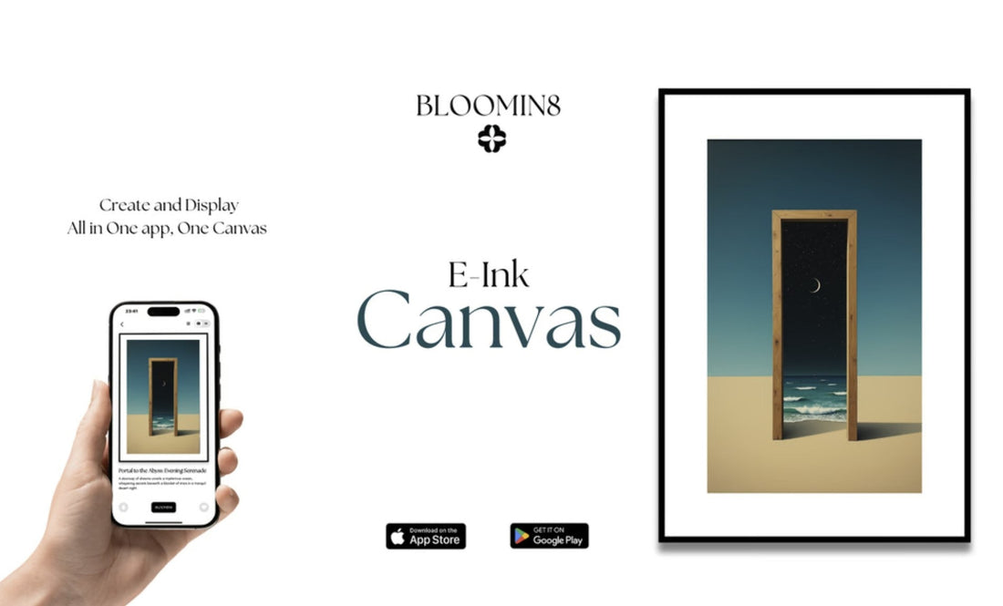 E-Ink新品：Arpobot 推出 BLOOMIN8 彩色電子紙畫框，支援 AI 創作與智能家居整合