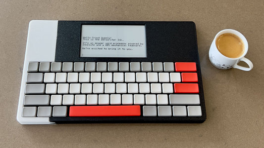 E-Ink新品：專注寫作的E-Ink打字機──Zerowriter Ink即將登場眾籌平台