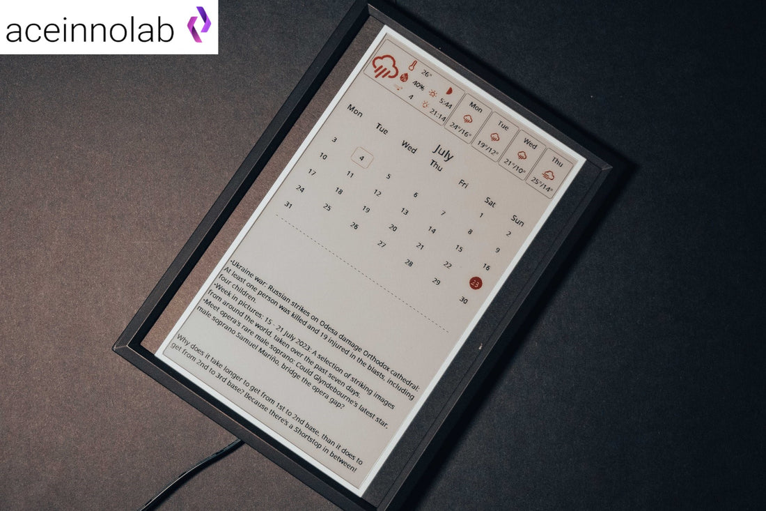 E-Ink新品：德國製造的Inkycal v3──輕薄且環保的智能信息儀表板