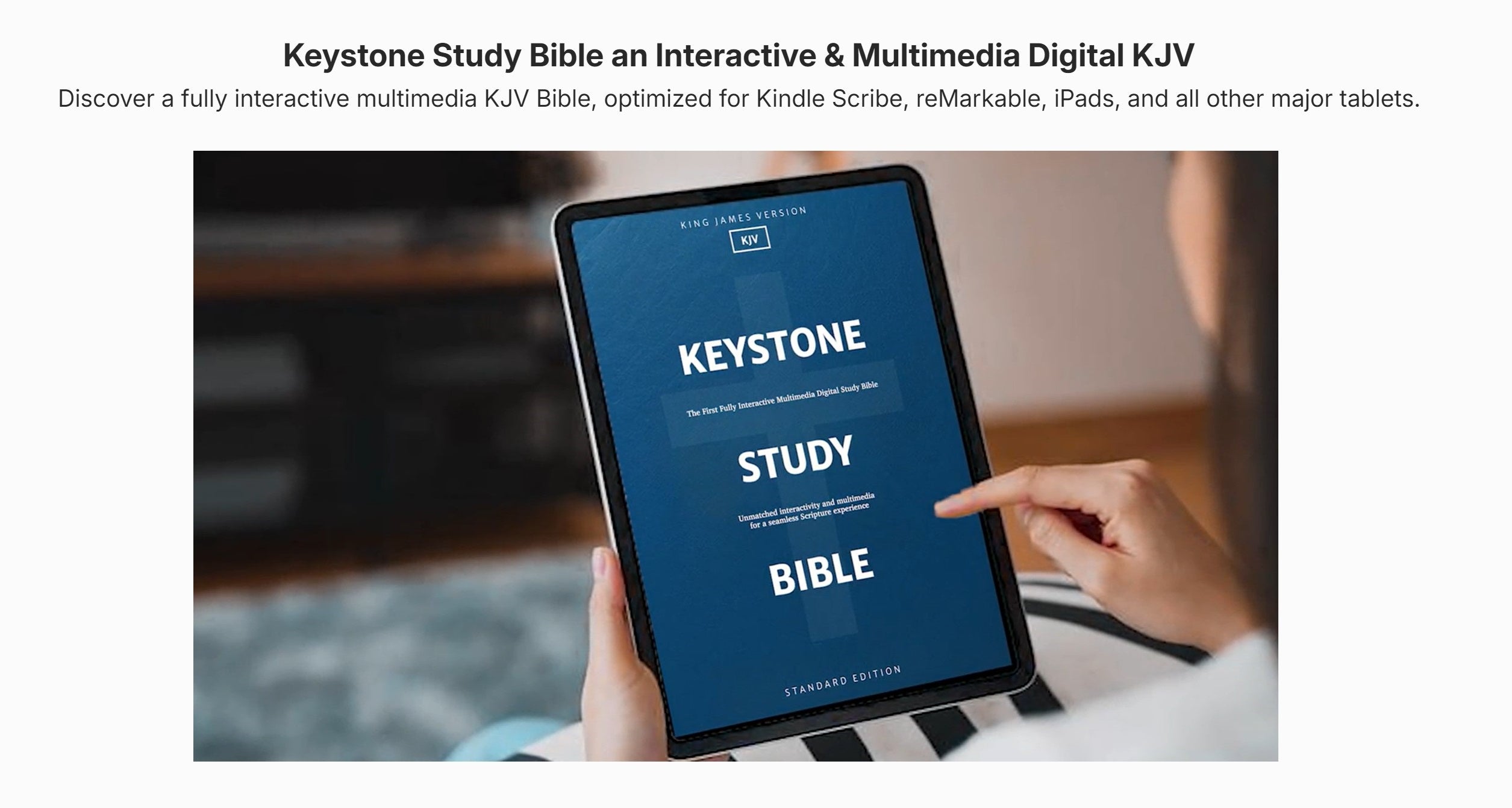 e讀新聞：Keystone Study Bible 登場，專為電子墨水與平板設計的KJV聖經